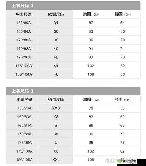 国产尺码和欧洲尺码表对照表对比之详细差异与换算解析