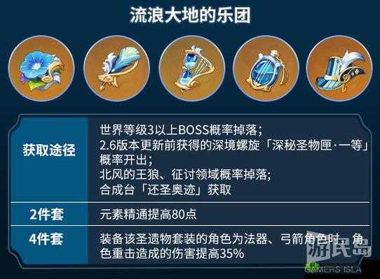 原神流浪大地的乐团，音乐与战斗完美交融的奇幻传奇故事